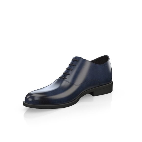 Bashwood Handmade Blue Leather Oxfords For Men main image 6